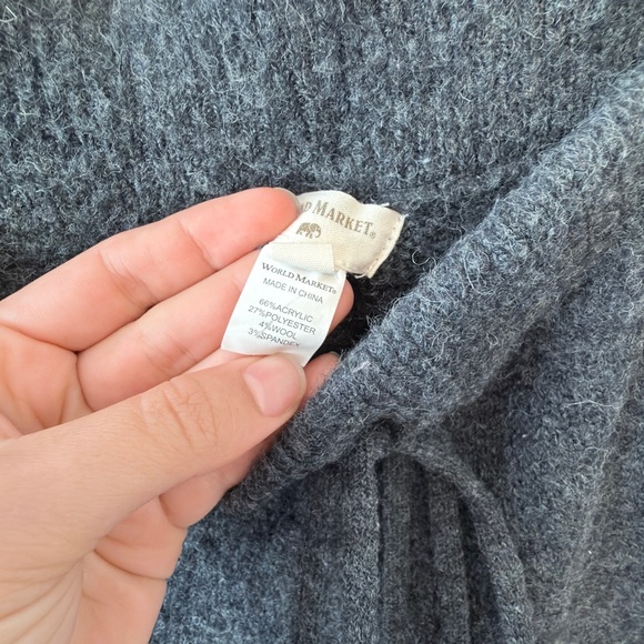 World Market Charcoal Knit Fabric Pants - Picture 4 of 6